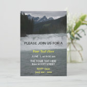 Wasserschnellen Einladung (Stehend Vorderseite)