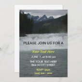 Wasserschnellen Einladung (Vorne/Hinten)