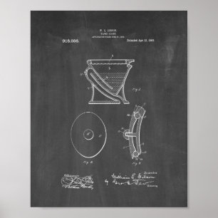 Wasserschrank - Toilettenpatent - Kopftafel Poster