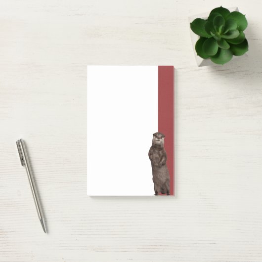 Wasserschübe beim Spielen - Niedliches Otter Post-it Klebezettel (Büro)