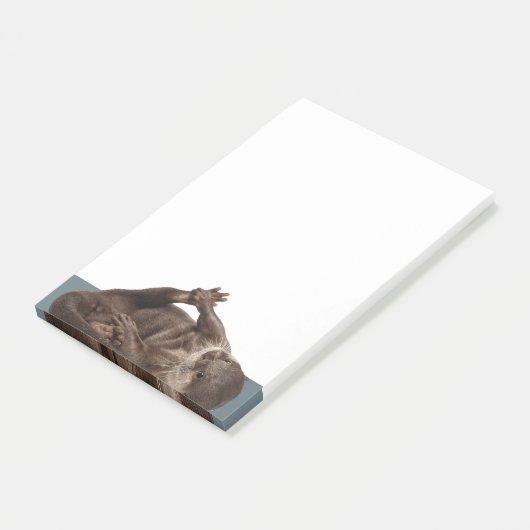 Wasserschübe beim Spielen - Niedliches Otter Post-it Klebezettel (angewinkelt)