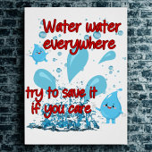 Wasserschutzleuchten Poster