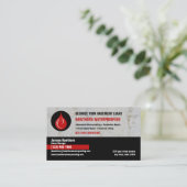 Wasserschutzunternehmen Red Visitenkarte (Stehend Vorderseite)