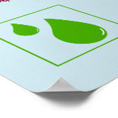 Wasserschutzzeichen Poster (Ecke)