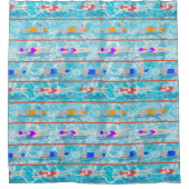 Wasserschwimmer-Team-Muster für die Runden Duschvorhang (Vorderseite)