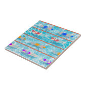 Wasserschwimmteam Schwimmlaps Seamless Muster Fliese (Seite)