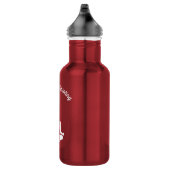 Wasserschwingungen Edelstahlflasche (Rechts)