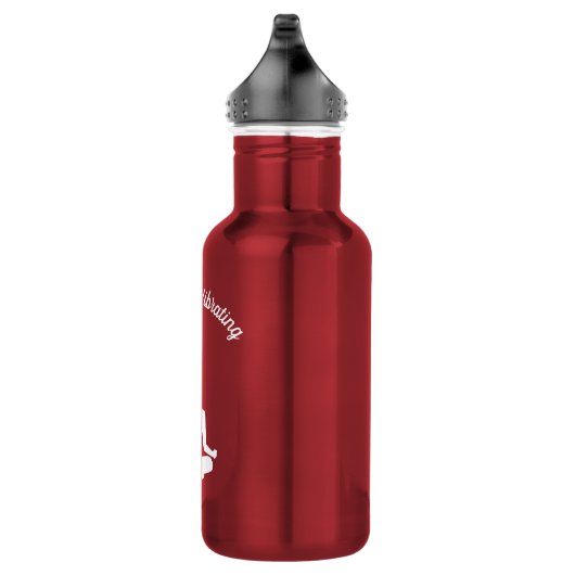 Wasserschwingungen Edelstahlflasche (Rechts)