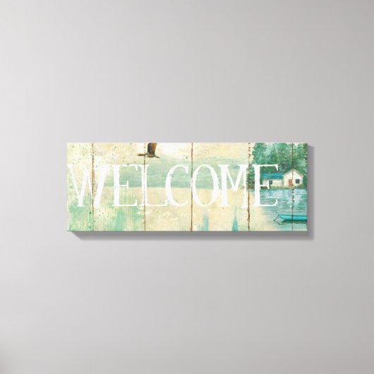 Wasserseitige Lodge Leinwanddruck (Vorderseite)