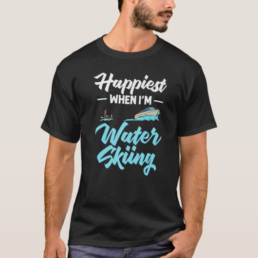Wasserski Boat Anfänger Board Skier Waterski Tr T-Shirt (Vorderseite)