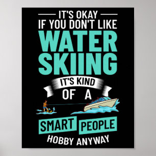 Wasserski-Boot Anfänger-Board-Skier Wasserskifahre Poster