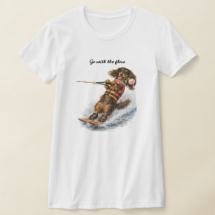 Wasserski fahrender Dachshund T-Shirt