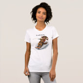 Wasserski fahrender Dachshund T-Shirt (Vorne ganz)