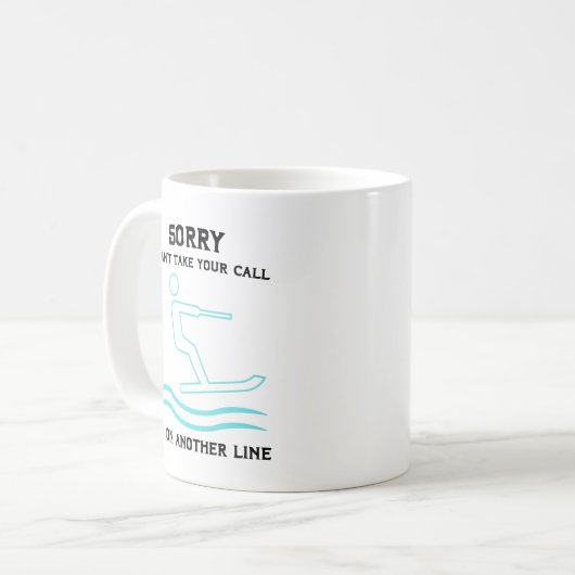 Wasserski-Geschenk für Wakeboarder oder Wakesurfer Kaffeetasse (Vorderseite Links)