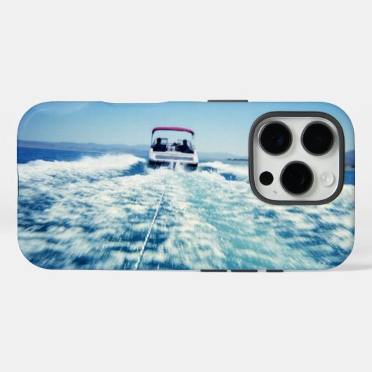 Wasserski hinter Speed Boat Landscape Foto Case-Mate iPhone Hülle (Rückseite (Horizontal))