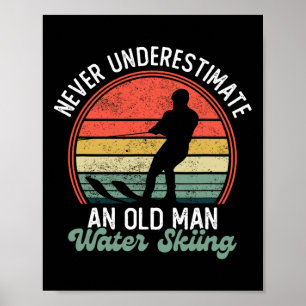 Wasserski Jet Ski Wasserskiliebhaber Sommer Sport Poster