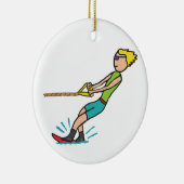 Wasserski Keramik Ornament (Rechts)