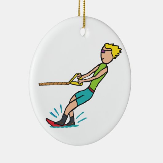 Wasserski Keramik Ornament (Rechts)