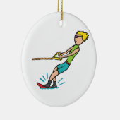 Wasserski Keramik Ornament (Rechts)