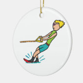 Wasserski Keramik Ornament (Links)