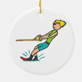 Wasserski Keramik Ornament (Hinten)