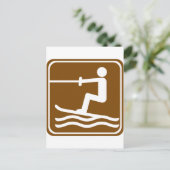 Wasserski - Paradies Postkarte (Stehend Vorderseite)