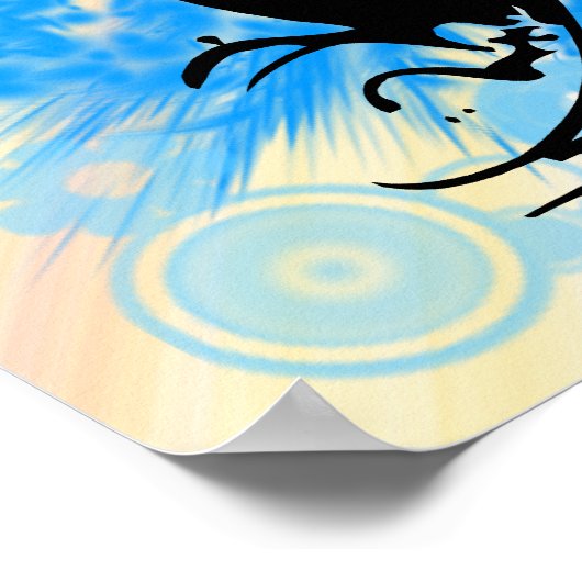 Wasserski-Poster Poster (Ecke)