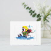 Wasserski Postkarte (Stehend Vorderseite)