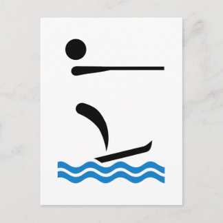 Wasserski Postkarte