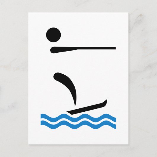 Wasserski Postkarte (Vorderseite)