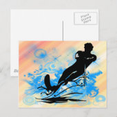 Wasserski Postkarte (Vorne/Hinten)