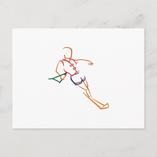 Wasserski Postkarte (Vorderseite)