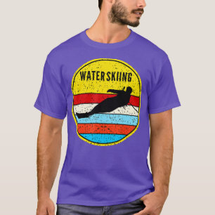 Wasserski Retro Wasserski Skifahren T-Shirt
