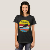 Wasserski Retro Wasserski Skiwasser T-Shirt (Vorne ganz)