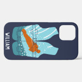 Wasserski-Rettungsweste Grafik Personalisiert Case-Mate iPhone Hülle (Rückseite (Horizontal))