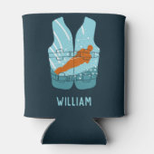 Wasserski-Rettungsweste Grafik Personalisiert Dosenkühler (Rückseite)