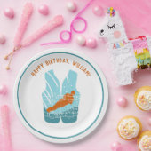 Wasserski-Rettungsweste Grafik Personalisiert Pappteller (Party)