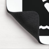 Wasserski (Schwarzes) Mousepad (Ecke)