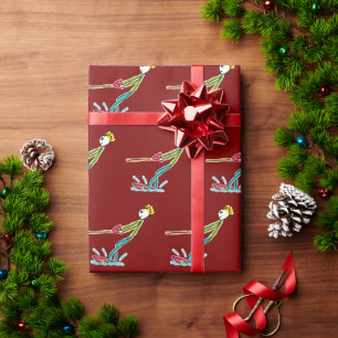 Wasserski-Stickman Geschenkpapier