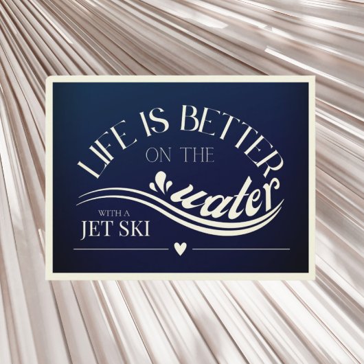 Wasserski sup, Kajak Postkarte