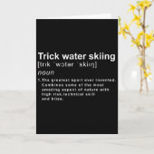 Wasserski-Trick-Definition Karte (Gelbe Blume)