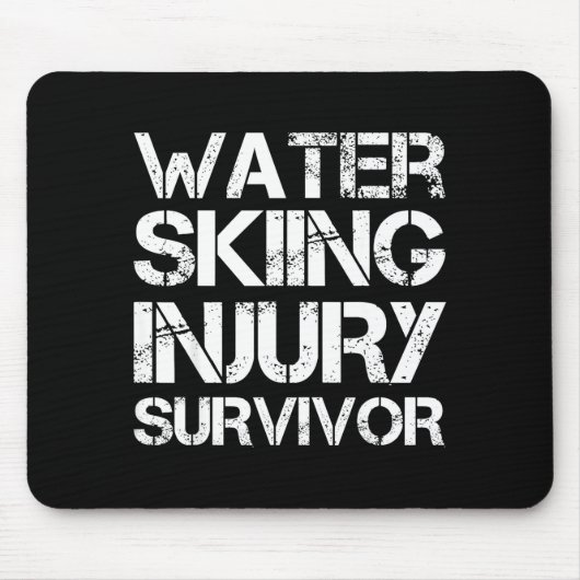 Wasserski-Unfallüberlebender  Mousepad (Vorne)