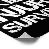 Wasserski-Unfallüberlebender  Poster (Ecke)