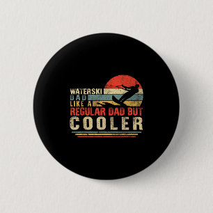 Wasserski-Vater Vatertag Ski-Fan Vater Wasserskifa Button