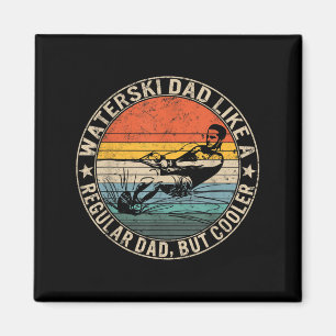 Wasserski-Vater Vatertag Ski-Fan Vater Wasserskifa Magnet