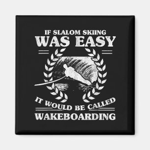 Wasserski Wakeboarding Retro Slalom Skifahren War Magnet