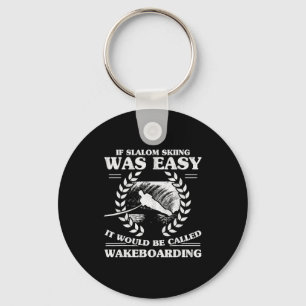 Wasserski Wakeboarding Retro Slalom Skifahren war Schlüsselanhänger