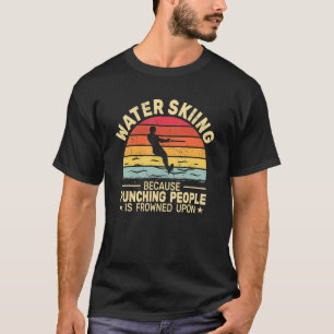 Wasserski Wasserskier Retro Männer Vintage Wassers T-Shirt