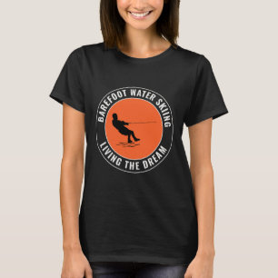 Wasserskifahren mit Motorboot auf Refoot Lake Wass T-Shirt