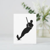 Wasserskifahrer Postkarte (Stehend Vorderseite)